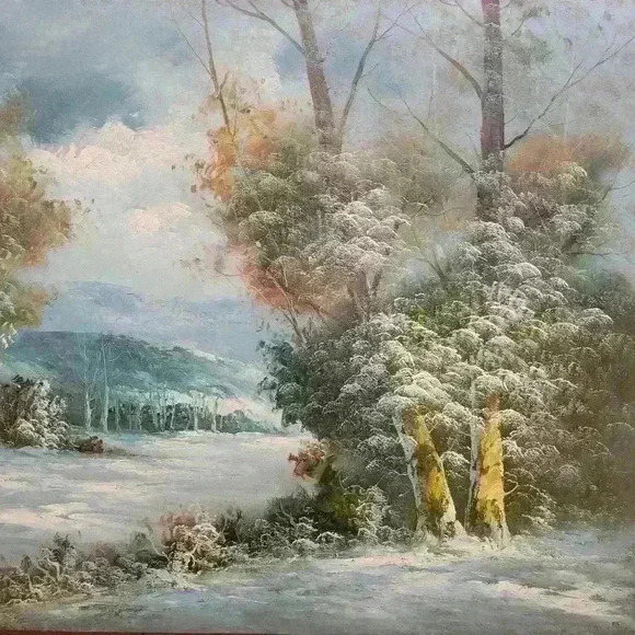 Coming of Winter Landscape  - 24 x 36 - Picture 3 of 5